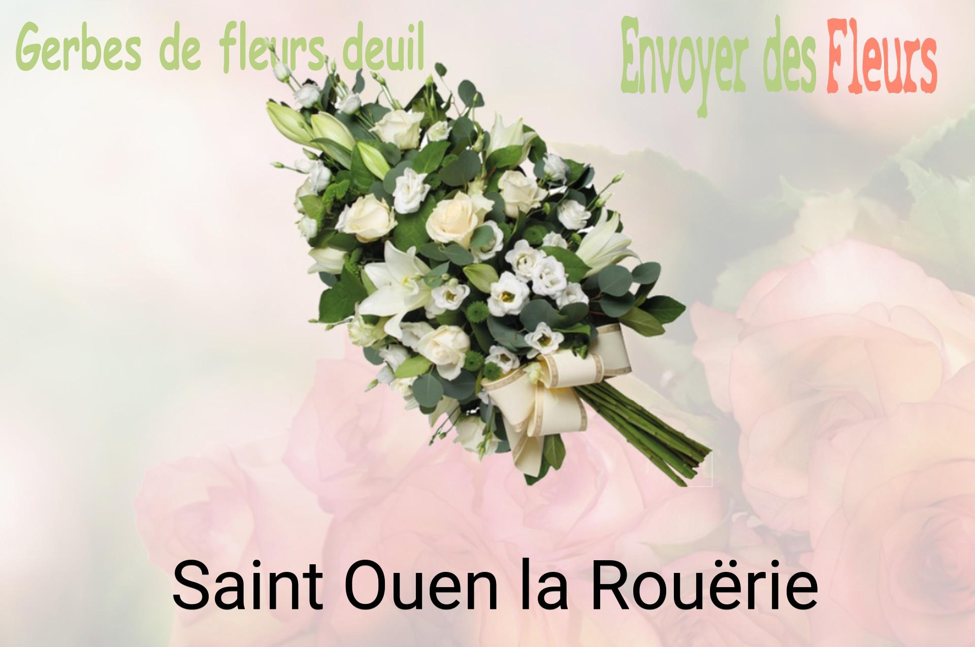 Gerbe de fleurs de deuil livrée à Saint-Ouen-la-Rouërie